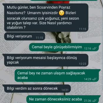 SC Sarvin Para İadesi Sağlamıyor Geçiştiriyor