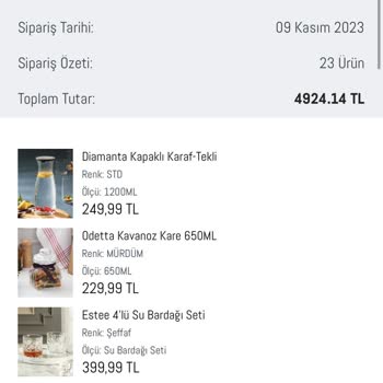 Madame Coco Eksik Sipariş Teslim Edildi