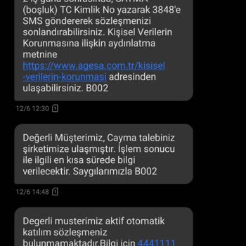 Agesa Hayat Ve Emeklilik Zorla Kesinti Yapıldı!