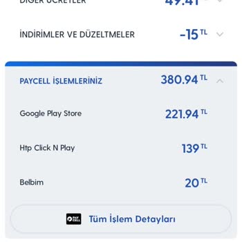 Google Play Abonelik Ve Fatura Tutarı