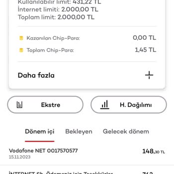 Vodafone Aynı Faturayı 2 Kere Tahsil Ediyor