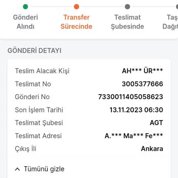 Trendyol Express Geciken Kargo Teslimatı