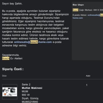 Bosch Online Satış Vasatlığı