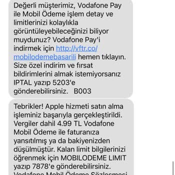Vodafone Pay Haksız Satın Alım Yapıyor