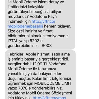 Vodafone Pay Haksız Satın Alım Yapıyor