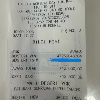 Çerkezköy İşbir Yatak Teslimatı Yapmaması
