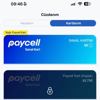 Paycell Sanal Kartıma Bloke Kondu.