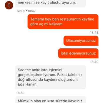 Migros Yemek Teslim Edilmeyen Yemek