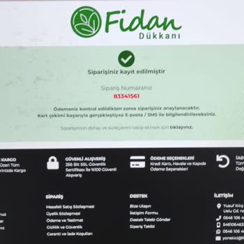 Fidan Dükkanı Siparişim 10 Gündür Gönderilmedi