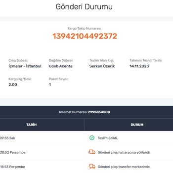 Sürat Kargo Teslim Etmediği Kargoyu Teslim Edilmiş Gösteriyor.