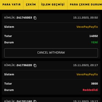 Bahiscent Para Çekme Sorunu