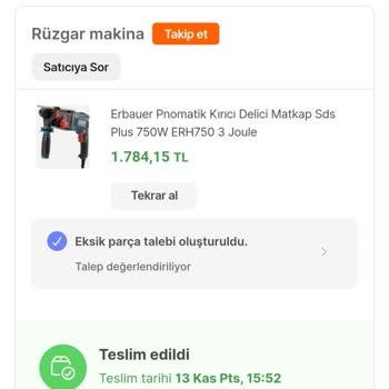 Hepsiburada Eksik Ürün Gönderdiler