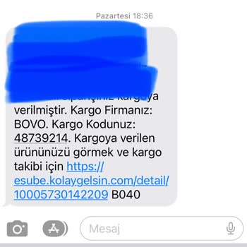 BOVO Geciken Teslimat/ Üç İş Günü İçinde Teslim Edilemeyen Kargo