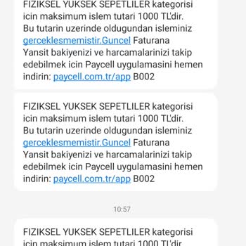 Paycell Limit Sorunu Yaşıyorum.