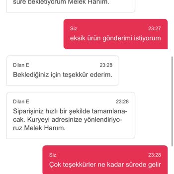 Yemeksepeti Market Siparişim Eksik Gönderildi