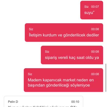 Yemeksepeti Market Siparişim Eksik Gönderildi