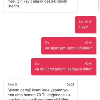 Yemeksepeti Market Siparişim Eksik Gönderildi