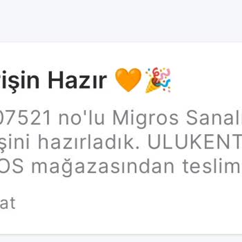 Migros Siparişi İptal Ediyor