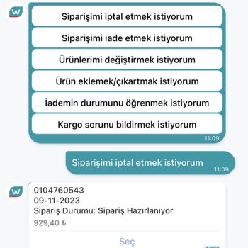 Watsons Sipariş İptali Sorunu