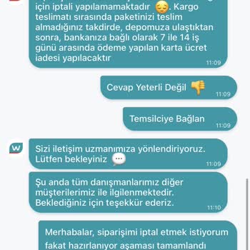 Watsons Sipariş İptali Sorunu