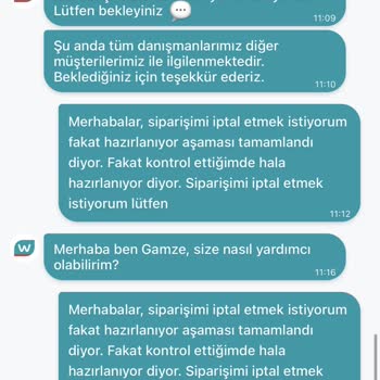 Watsons Sipariş İptali Sorunu