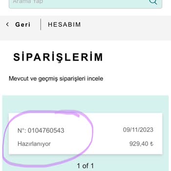 Watsons Sipariş İptali Sorunu