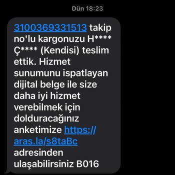 Aras Kargo Yalan Ve Yanlış Beyanda Bulunma