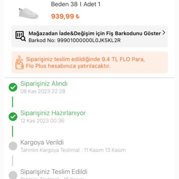 FLO Ayakkabı FLO Nun Sorumsuzluğu