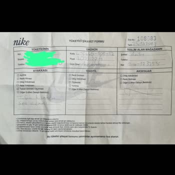 Nike Air Monarch Iv Ayakkabının Fabrika Hatalı Olması