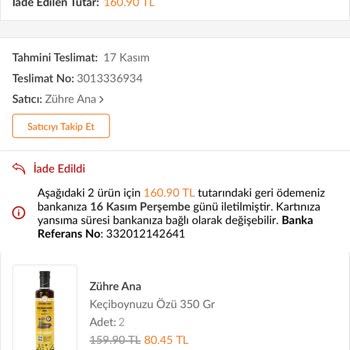 Trendyol Kargoda Kırılan Ürün Ve İptal Sorunu