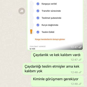 Besa Home Collection Eksik Ürün Teslimatı