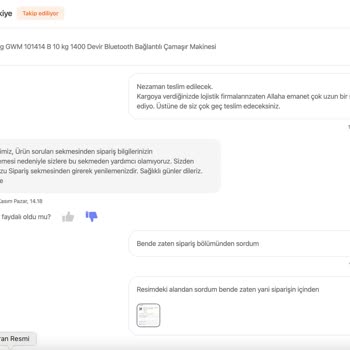 Grundig 24 Ekimde Aldığım Ürün Hala Kargolanmadı Ve Cevap Verende Yok