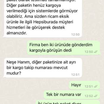Hepsiburada Eksik Ürün Teslimatı