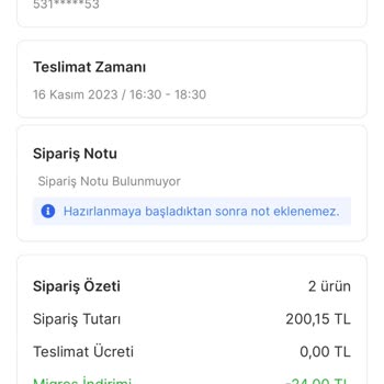 Migros Siparişimi İptal Etti