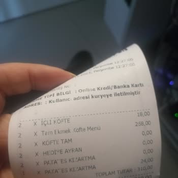 Köfteci Yusuf Eksik Ve Bayat Ürün
