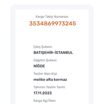 Aras Kargo Ürünlerim Başka Kişiye Teslim Edilmiş