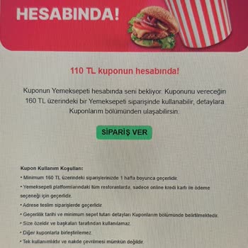 Yemeksepeti Sahte Kupon Göndererek İnsanları Aldatıyor.