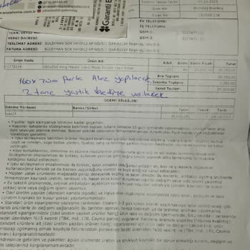 Yataş Parasını Ödediğim Halde Ürünümü Teslim Edemiyorlar