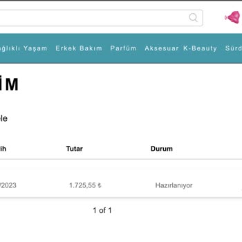 Watsons Siparişim 10 Gündür Hala Kargoya Verilmedi