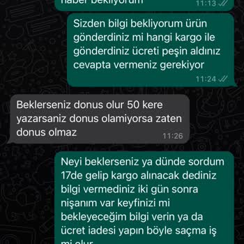 Sy Organizasyon Siparişim Gönderilmedi Ve Ücret İade Edilmiyor