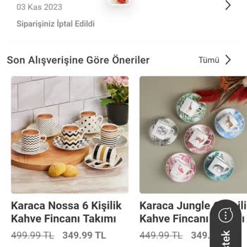 Karaca Züccaciye Para İadesi Yapmıyor