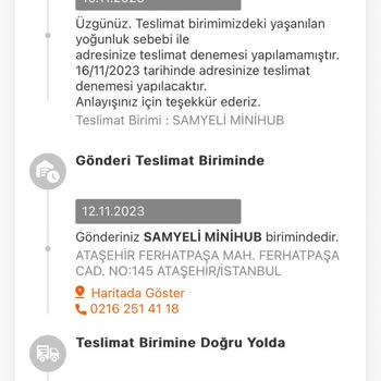 MNG Kargo Samyeli Minihub Şubesinin Kargomu Bekletmesi