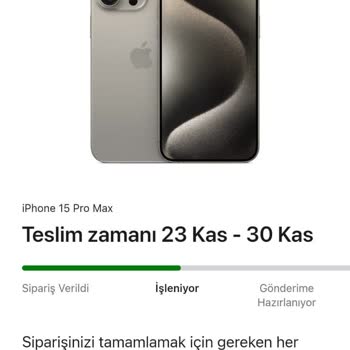 İPhone 15 Pro Max Apple Store Sipariş