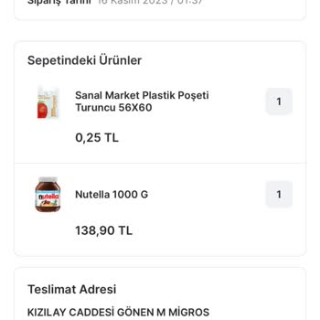 Migros Kendi Hataları Yüzünden Siparişim İptal Edildi!