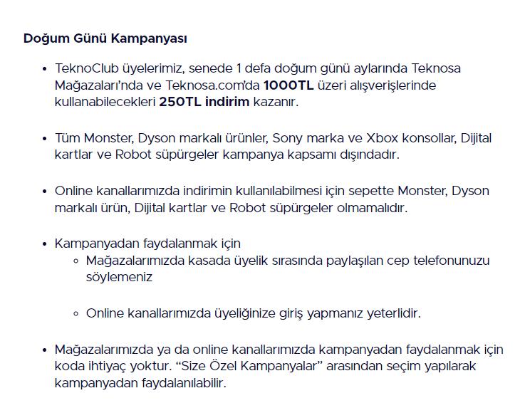 Teknosa Doğum Günü Kampanya Yalanı Ve Aldatmacası Şikayetvar