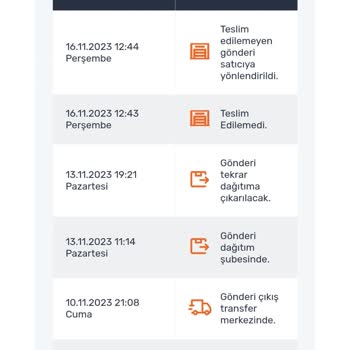 Aras Kargo Kargomun Dağıtıma Çıkmadan Satıcıya İade Edilmesi