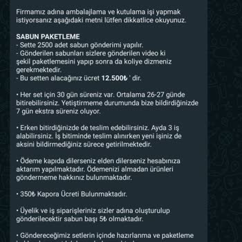 Sabun Fabrikası Aldatıcı Sabun Paketleme Vaadi