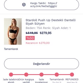 Penti Tüketicinin Oyalanıp, İade Yapılmaması.