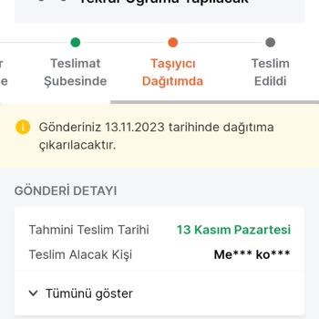 Trendyol Express Çalışanı Ürünümü Getirmiyor