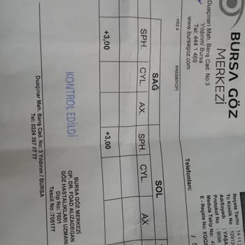 Bursa Göz Merkezi Yanlış Göz Muayene